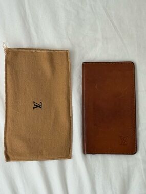 Louis Vuitton Tan Brown Caramel Leather Wallet